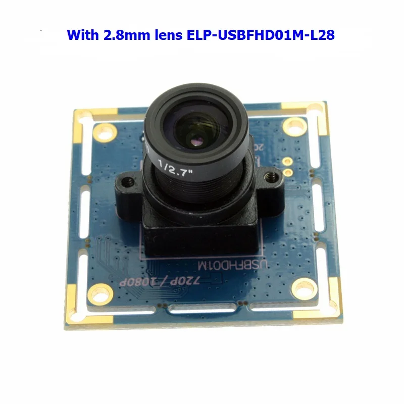 ELP-USBFHD01M-L28 Поставка с фабрики лучшая камера 2mp OV2710 full HD 1080P 6 мм объектив USB 2,0 высокоскоростная веб-камера для ПК - Цвет: ELP-USBFHD01M-L28