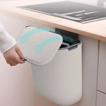 

NEW2022 NEW LIEK 7L / 9L Wall Mounted Trash Can Car Recycle Bin Trash Bin Kitchen Dustbin Garbage Can Garbage Rubbish Bin Waste