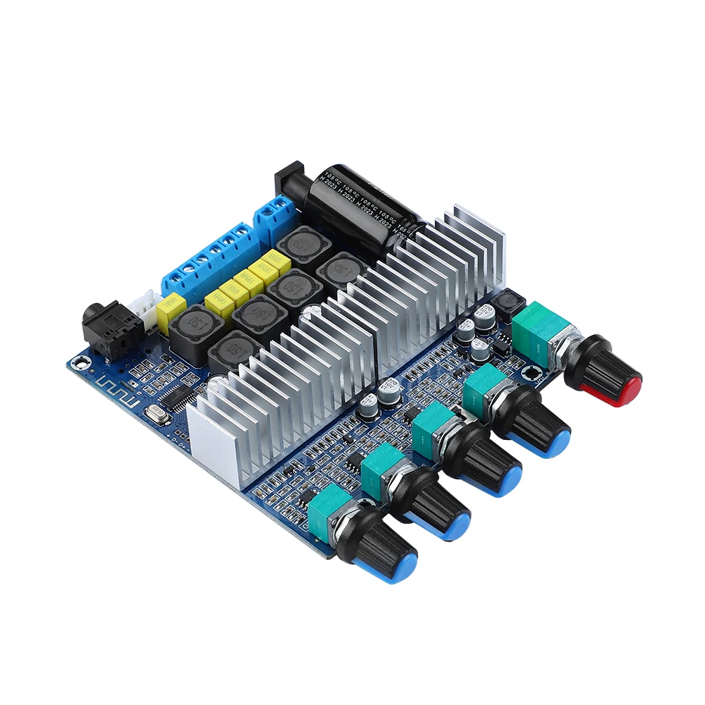 TPA3116 Plošča ojačevalnika za nizkotonec 2.1 kanalni visokozmogljivi Bluetooth 5.0 avdio ojačevalniki DC12V-24V 2*50W+100W ojačevalnik_voghion.com