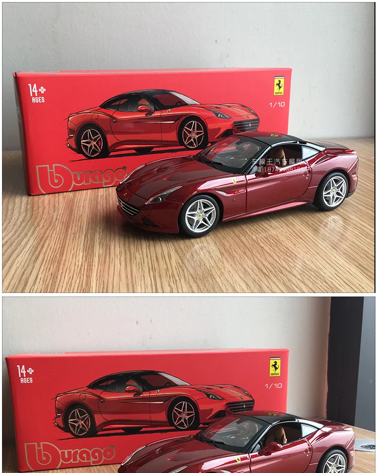 1:24 высокое моделирование Ferrari сплава Модель автомобиля califoria T трансформер модель гоночной машины для детей Подарки