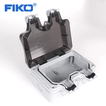 

FIKO IP66 Waterproof and rain-proof box for outdoor power socket, waterproof switch socket outdoor waterproof sealed box