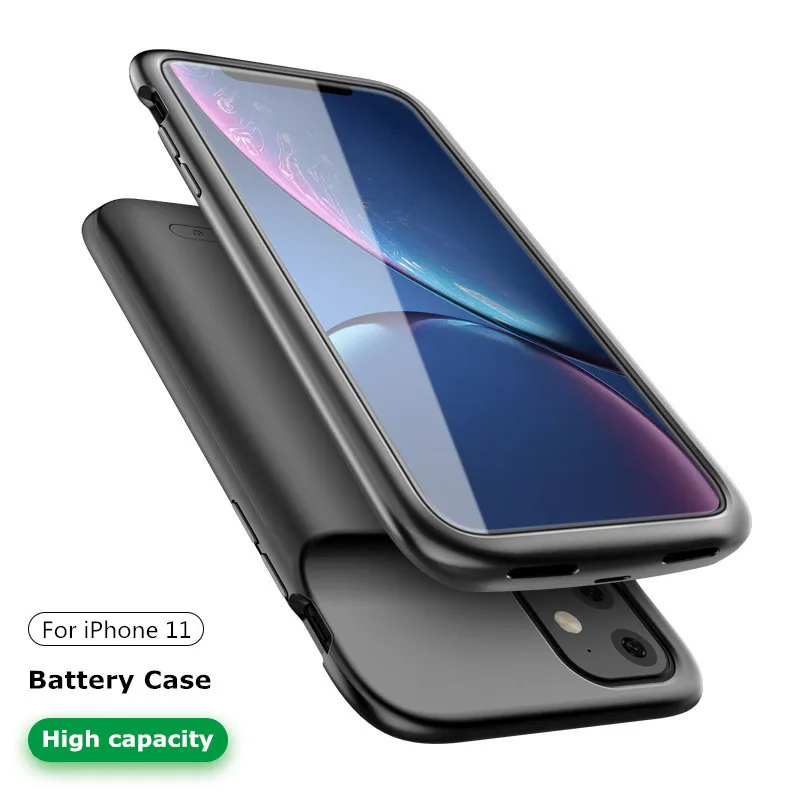 Портативный Банк питания зарядный чехол для iPhone 11 резервный аккумулятор зарядное устройство крышка 5000 мАч Расширенный телефон контейнер для аккумуляторных батарей