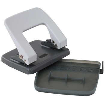 

1PC 20 Sheets 2 Hole Punch DIY Necessary Accessory Printing Paper Punch Craft Tool Built-in Paper Guide for Accurate Hole Align