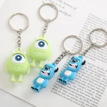 Рюкзак с изображением университета монстров Одноглазый Майк Вазовски Da Mao винить Салливан мягкие Silcone мультфильм кукла-брелок для ключей с подвесками, отпечатанные по уникальному и создаем