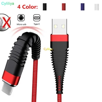 

50pcs Type-C/ Micro Mermaid Cables 1M/3FT USB Fast Charging Data Cable for Samsung S10 S10PLUS NOTE9 S8 Huawei mate 20 Xiaomi