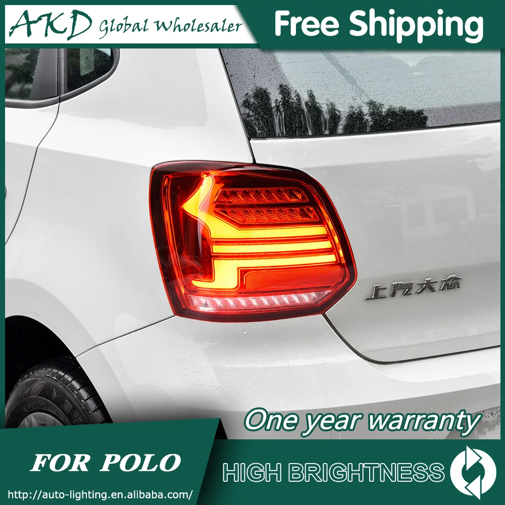 Tail Lamp For Car Volkswagen Polo 2011 2018 Tail Lights Led Fog Lights