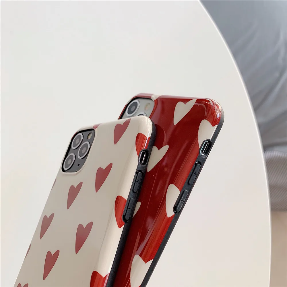 Маленькое сердце любви защитный чехол для iphone 7 8 7 8 plus/11pro Maxx xs xr/xs max Гладкий анти-падение мягкий чехол для мобильного телефона cas