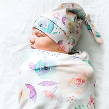 2 шт., спальные мешки для младенцев, шапка для новорожденных, больничный кокон, пеленка, конверт, детское одеяло, пеленка, спальный мешок, 0-3 м