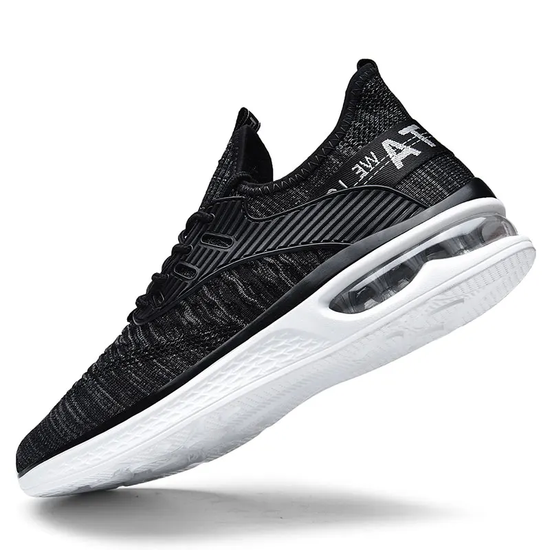 2019 Новая Осенняя уличная нескользящая обувь для бега, Мужская Удобная спортивная обувь, трендовая легкая обувь, простая прогулочная обувь