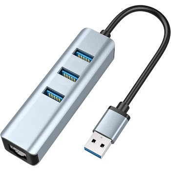

USB 3.0 to Ethernet Adapter,with RJ45 10/100/1000 Gigabit Ethernet Adapter Support Windows 10,8.1,Mac OS,Linux and More