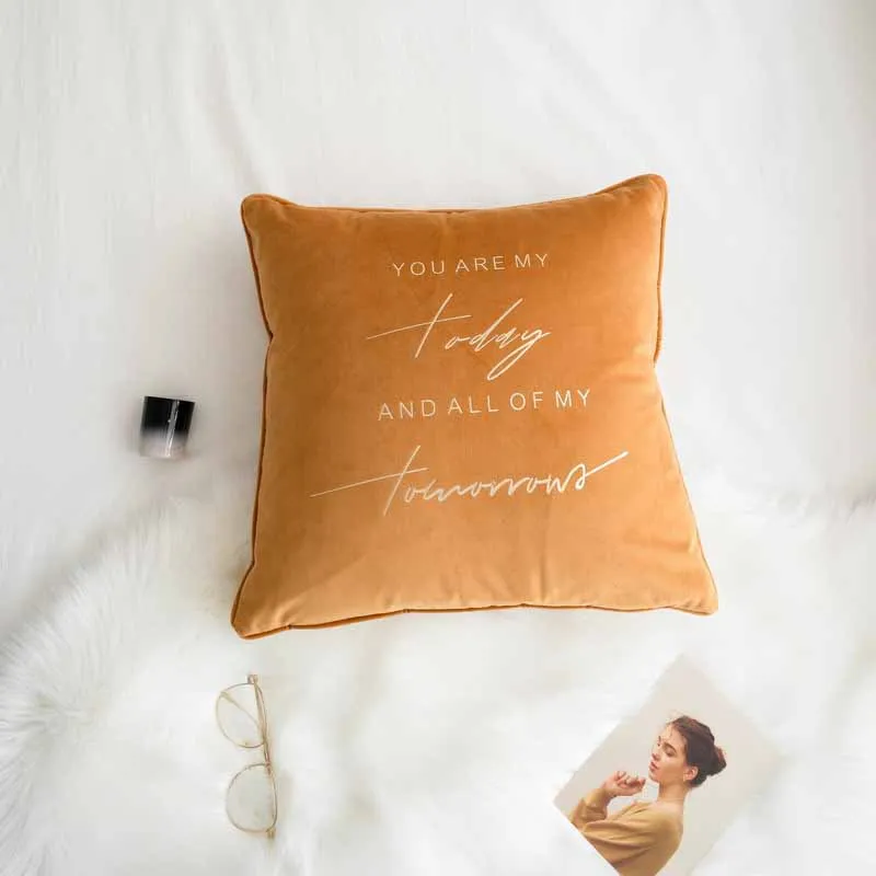 yellow pillowcase Квадратное кресло подушка для отдыха Длинные стулья диван назад мягкие вставки офисная подставка - Цвет: yellow pillowcase