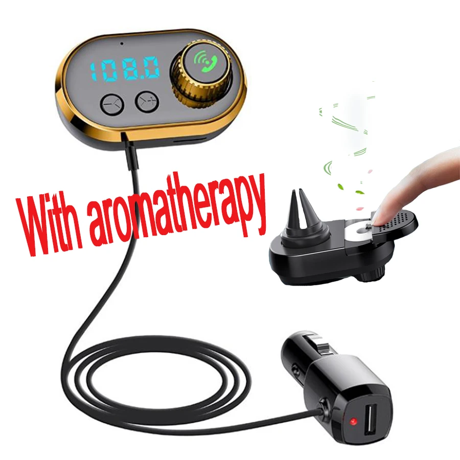Автомобильный FM zender радио передатчик mp3 плеер с ароматерапией USB зарядное устройство аудио Bluetooth handsfree transmisor fm конвертер