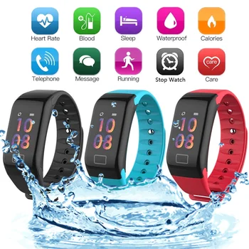 

Men Watch For Women F1Plus Oxygen Heart Rate Monitor Wristband Blood Pressure Smart Bracelet for Android IOS Relogio Masculino