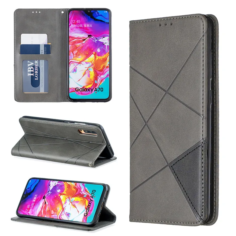 Роскошный винтажный флип-кошелек для samsung A50 A70 A10 A20 E A30 S A51 A71, кожаный чехол для Galaxy A40 A7, чехол для телефона с отделением для карт