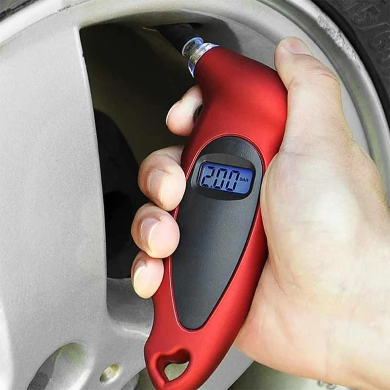 

New Digital LCD LED Backlight Tyre Air Pressure Gauge Meter Motorcycle Bike Cycle Tire Cars Tread Tyre Pressure Gauge Barometer