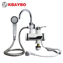 KBAYBO 3000 Вт водонагреватель Ванная Кухня мгновенный Электрический водонагреватель кран ЖК-дисплей температура дисплей Tankless кран