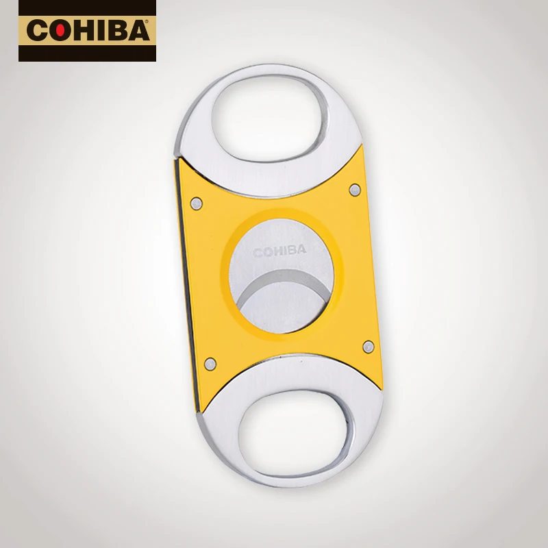 COHIBA металлический желтый 1 фонарь струйный огонь сигарный набор подарочный костюм W/сигары резак табака Зажигалка для путешествий сигарный набор портативный инструмент для курения