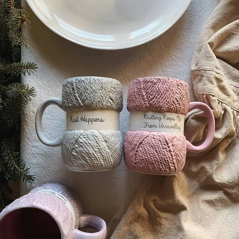 Creative Colorful Wool Ceramics Mugs coffee mug Milk Tea office Cups Drinkware the Best birthday Gift | Дом и сад