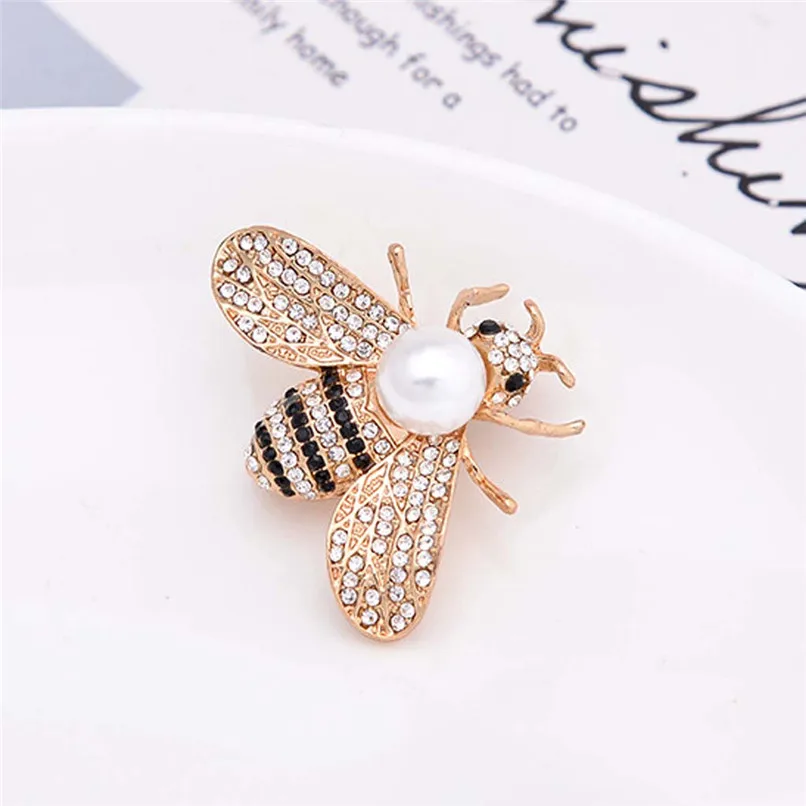 Bee Pins Brooch For Women Accessories Gifts For Cute Baby Lovely Scarf Vintage Karl Jewelry Lapel Pin Baby Hat Enamel Pins 30N29 (5)