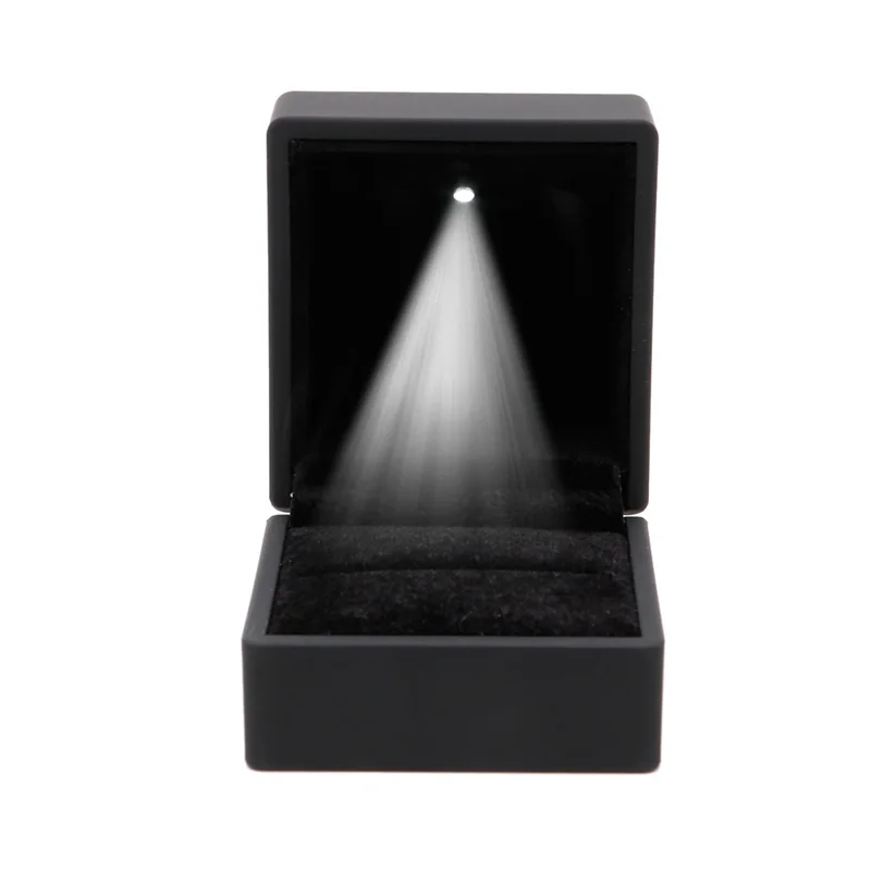 

LED Lighted Earring Ring Gift Box Wedding Engagement Ring Jewelry Display New Y4QB