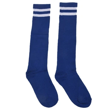 

Kids Sport Football Soccer Long Socks Over Knee High Sock (Blue)