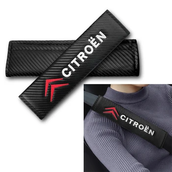 

2pcs Seat Belt Cover Shoulder Pads car seat belt shoulder pad case for Citroen Sega VTS C2 C3 C4 C5 C6 C-ELYSEE Accessories