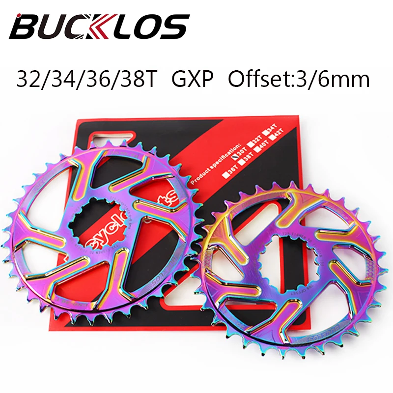 GXP MTB велосипедная Звездочка 32/34/36/38T узкое цепное кольцо широкое смещение 3 мм цепь