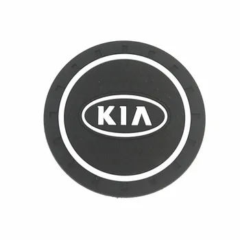

Fashion Car Coaster Silicone Epoxy Coaster Car Decoration for KIA K2 K3 K5 k9 Sorento Sportage R Rio Soul car accessories