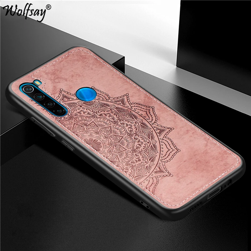 Хлопковый тканевый чехол для Xiaomi Redmi Note 8 T, чехол 6," Redmi Note 8 t, тканевый Магнитный силиконовый бампер, чехол для телефона Redmi Note 8 T, чехол