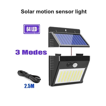 

Outdoor LED Solar Wall lamp Night light PIR Motion Sensor Auto ON/Off Waterproof Porch Path Street Garden Security Lights option