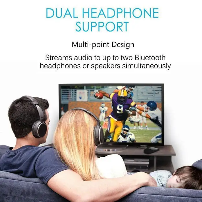 2 в 1 Bluetooth приемник передатчик 3,5 мм аудио адаптер для ТВ/мобильных телефонов A2DP, AVRCP дома, офиса и т. Д