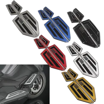 

6 Color Motorcycle Front /Rear Foot Pegs Footrest Step pad For YAMAHA Tmax 530 2012 2013 2014 15 2016 Footboard Steps Plate Pads
