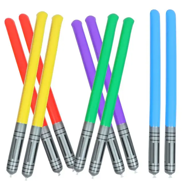 10pcs Inflatable Cosplay Light saber Inflatable Sword Toys boys for Star Fans Children War Game Birthdays Party Gifts 1