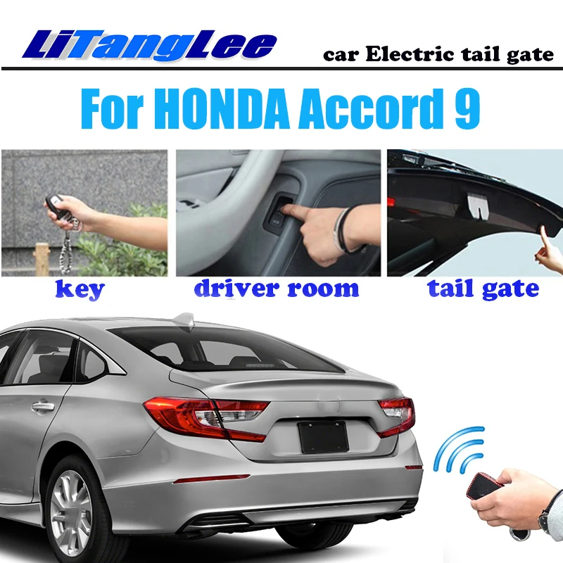 

LiTangLee Car Electric Tail Gate Lift Tailgate Assist System For HONDA Accord 9 2013~2017 Remote Control Trunk Lid