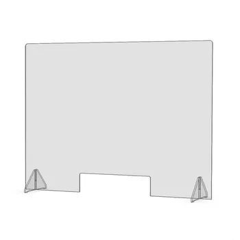 

Clear Perfection Reception Side Sale Counter Sprayed UV Cut Transparent Height Reception Side Sale Counter Protection 718