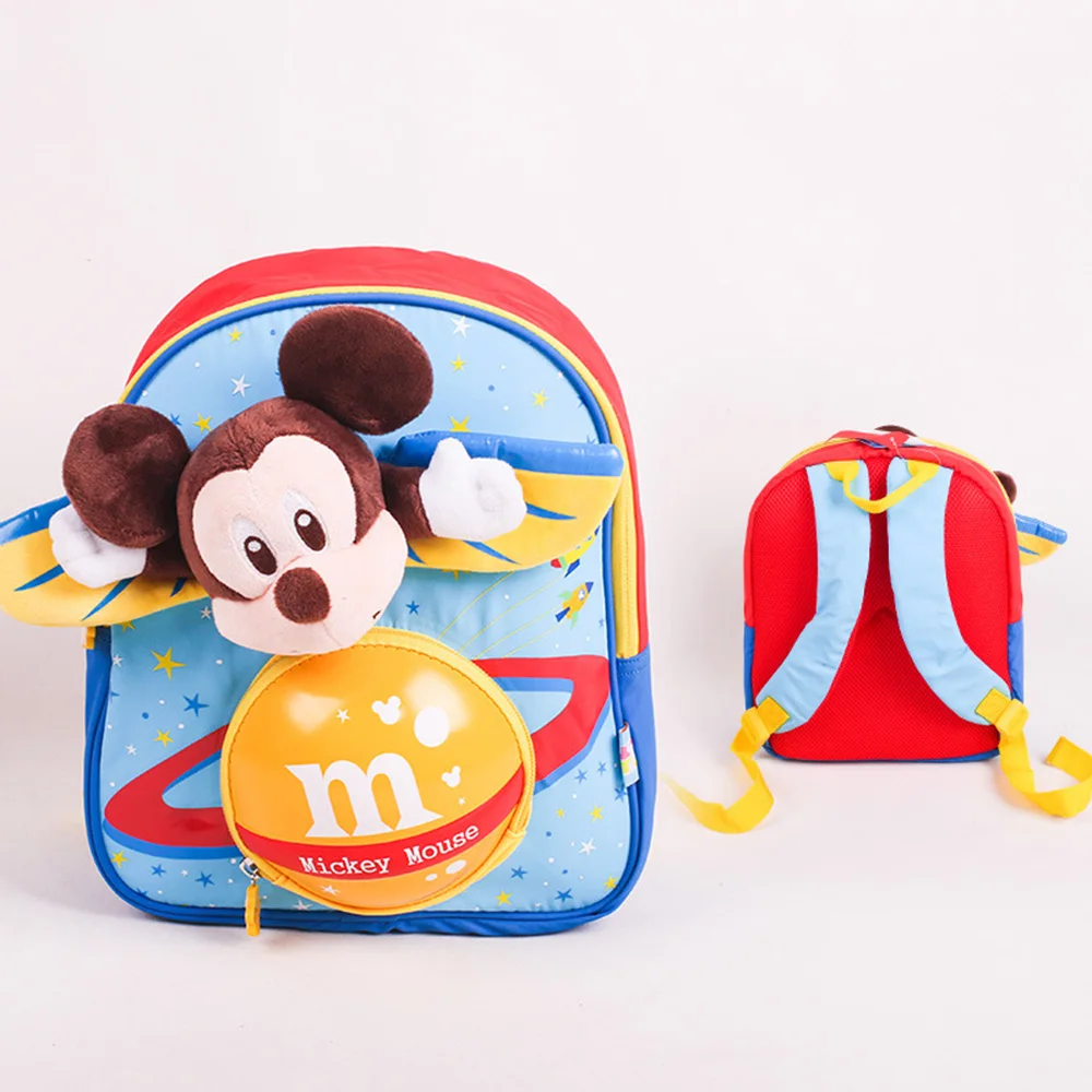

Disney 3D Cartoon School Bag For Gilrs Boys Mickey Minnie Pattern Backpack Children School Bags Student Mochila