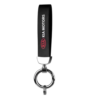 

Car Styling Metal Shield Emblem Keychain Keyring For KIA K2 K3 K5 Sorento Sportage R Rio Soul Cerato key chain ring Accessories