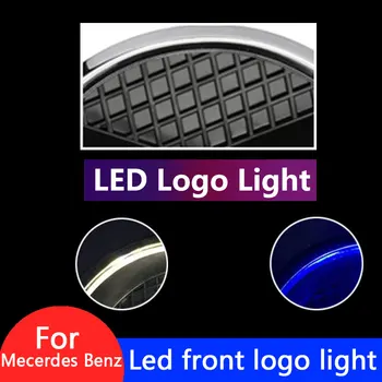 

Car Styling For Mercedes Benz led Grill logo Light Front emblem Badge light a W176 b W246 ml W166 gl X166 gla X156 Accessories