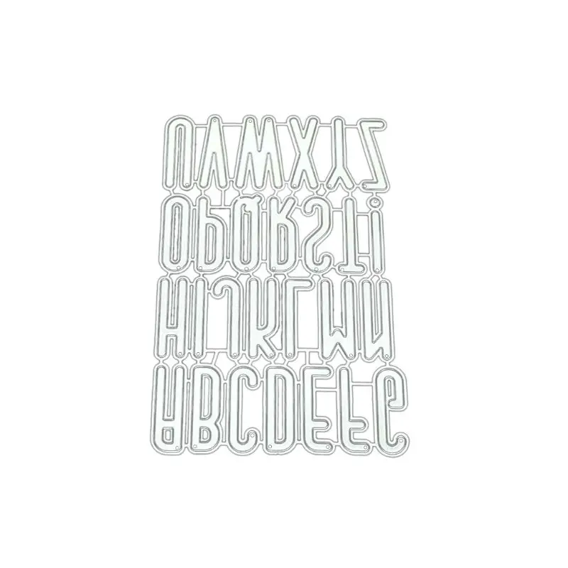 Алфавит группа DIY металлическая высечка Трафаретный Скрапбукинг альбом бумажная