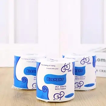 

Toilet Roll Paper Tissue Roll Paper Home Bath Toilet Roll Paper Mixing Primary Wood Pulp Toilet Paper 1 Roll/ 10 Rolls