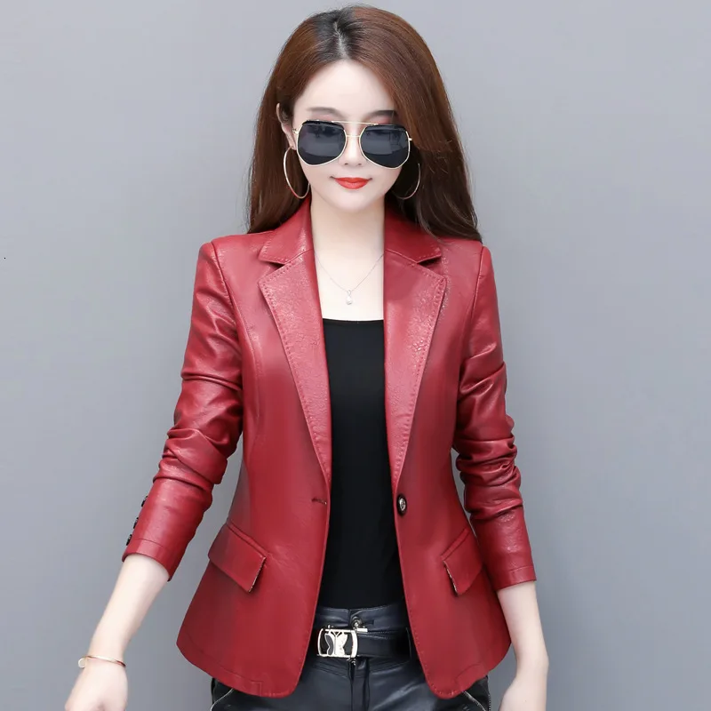 Red women's jacket blazers Clearance