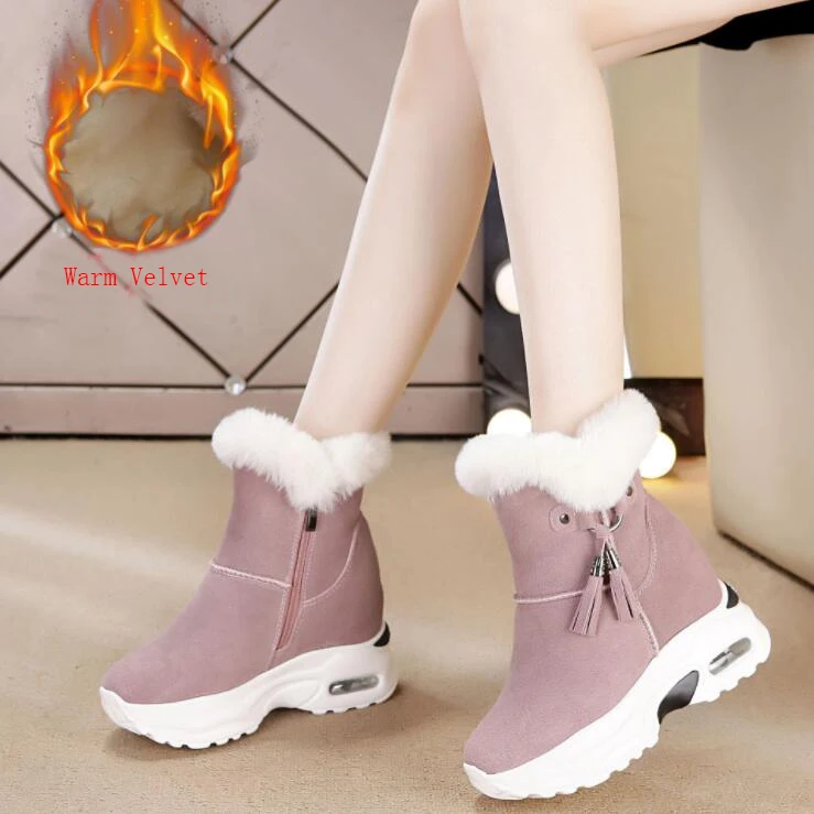 

Snow Boots Women Shoes Woman Boots Winter Boots Ankle Boots Thick Increased 2019 Winter New Warm Comfortable Casual Boots