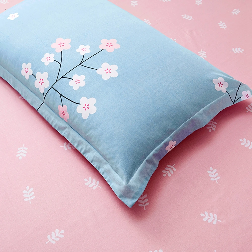 100% хлопок постельные принадлежности набор в форме сердца пододеяльник наволочка розовый комфортный цвет/стеганое одеяло постельное белье