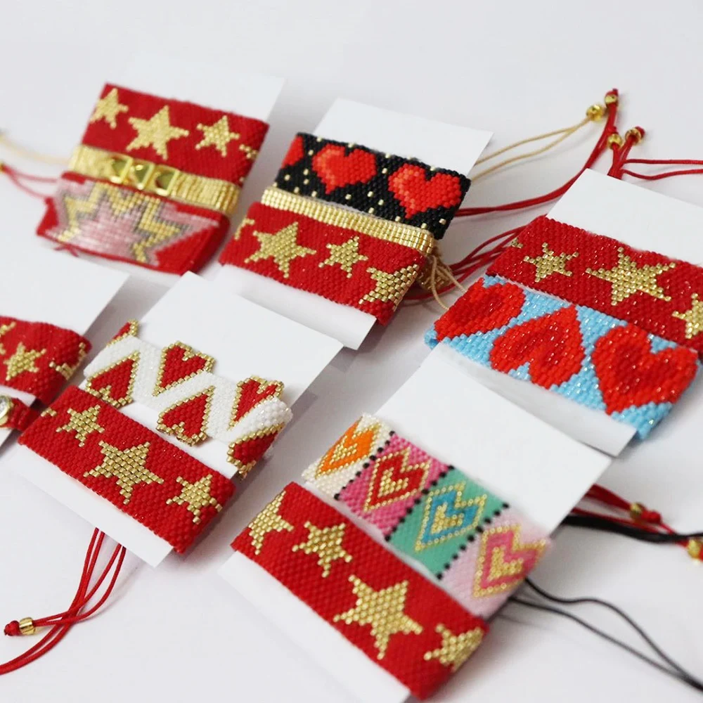 SHINUSBOHO MIYUKI женский браслет манжета Insta Сердце Звезда ювелирные изделия Boho Pulseras Mujer