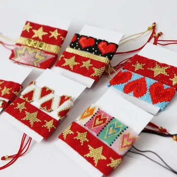 

SHINUSBOHO MIYUKI Women's Bangle Cuff Bracelet Insta Heart Star Jewelry Boho Pulseras Mujer Moda 2020 Bileklik Couple Gift