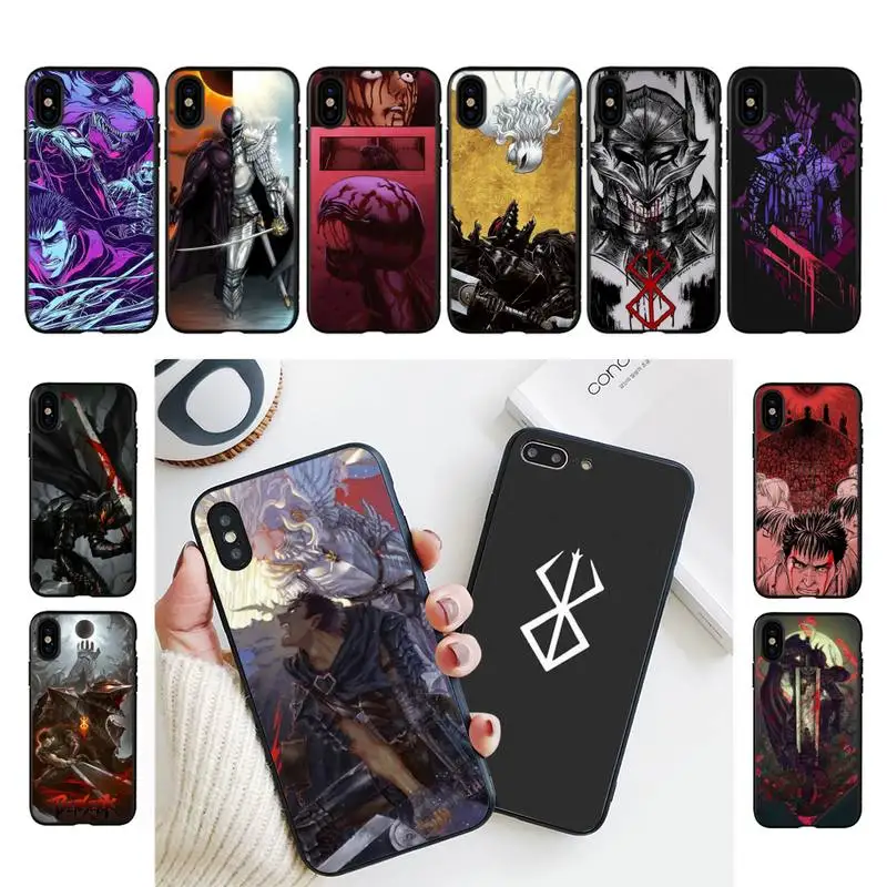 TOPLBPCS чехол для телефона с рисунком аниме берзер iPhone 11 8 7 6 6S Plus plus X XS MAX 5 5S XR 12 Pro max se