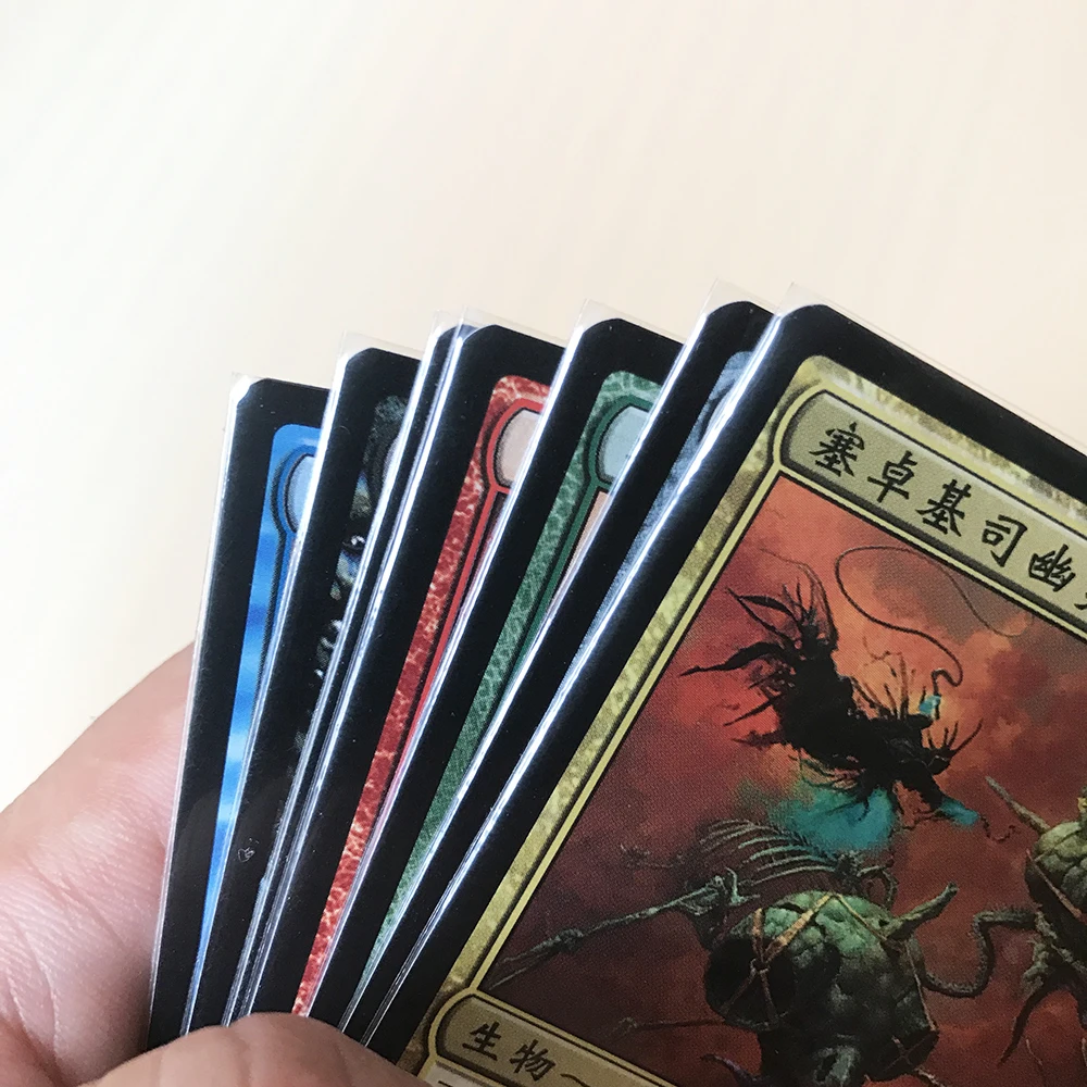 200-PCS-Lot-Acid-Free-Transparent-Perfect-Fit-Cards-Sleeves-Perfect-Size-Sleeve-Better-Than-KMC3