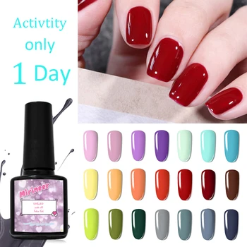 

Gel Nail Polish Art Semi-Permanent Varnish Hybrid UV LED Soak Off Shiny Color All For Manicure Matte Top Coat