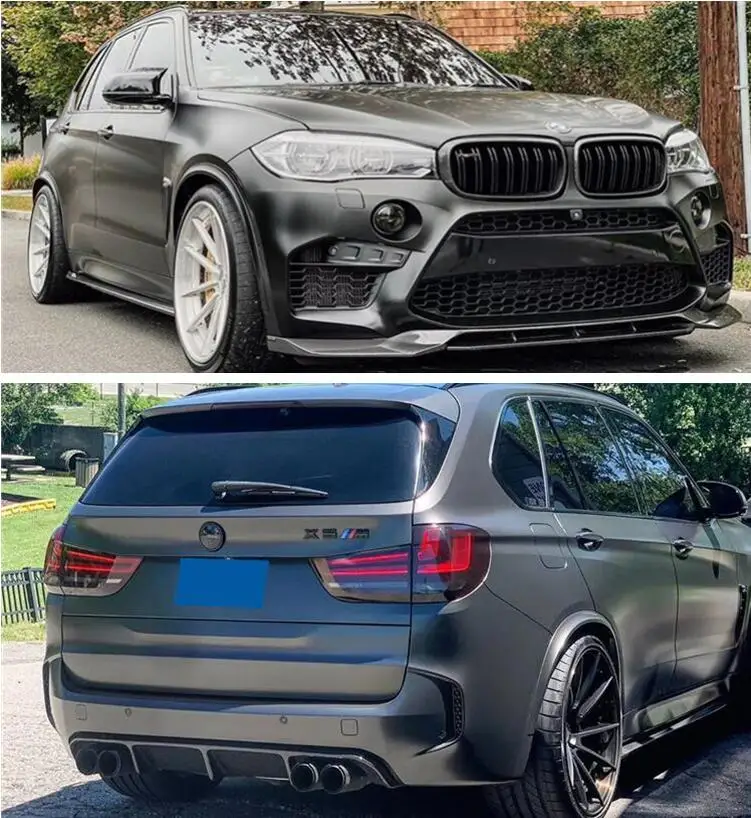 Carbon Fiber Front Rear Bumper Lip Spoiler Trunk Diffuser Cover For Bmw X5m F85 20142018 Body
