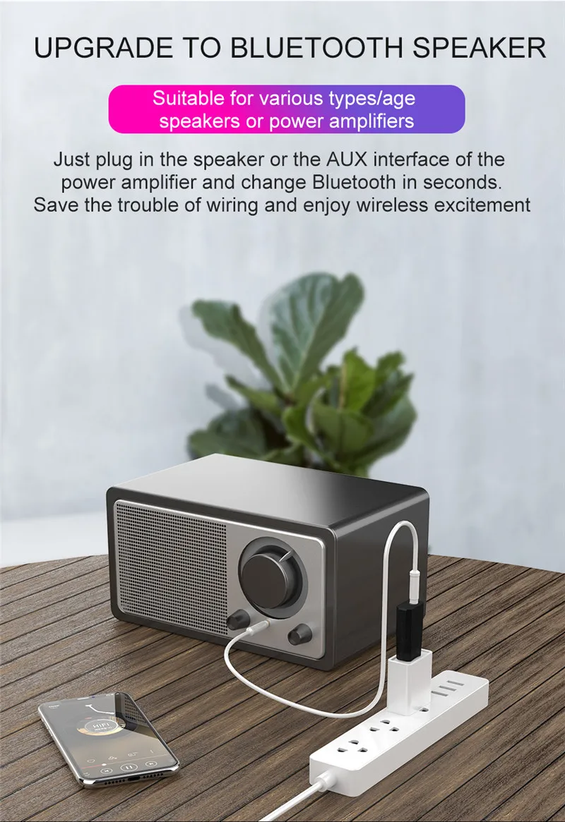 Likike Bluetooth 5,0 аудио приемник передатчик мини стерео Bluetooth AUX RCA USB 3,5 мм разъем для ТВ ПК автомобильный комплект беспроводной адаптер